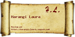 Harangi Laura névjegykártya